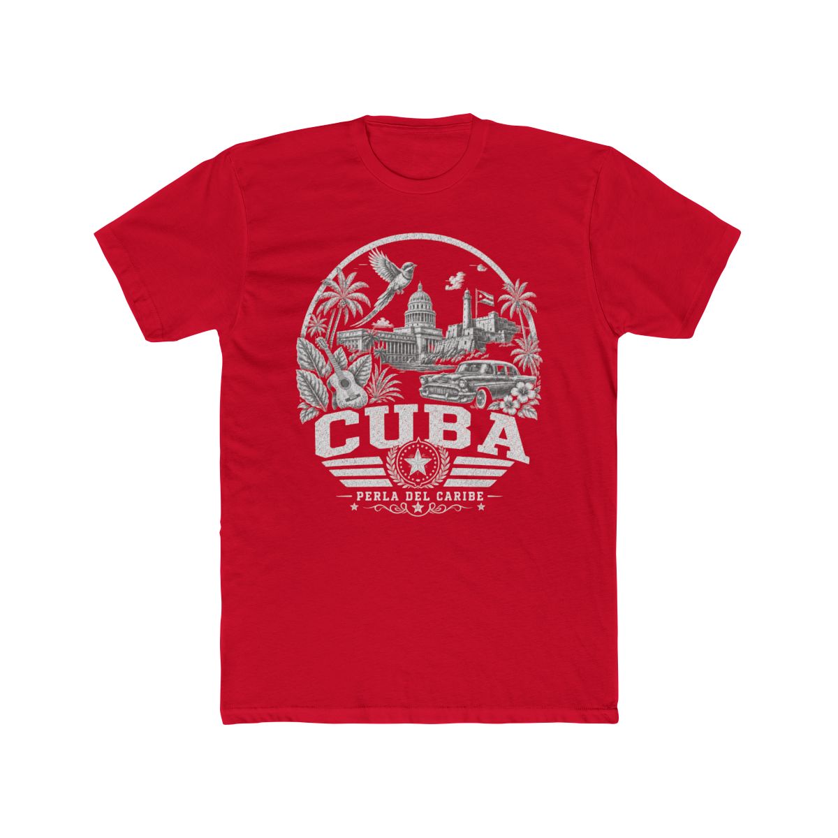 Cuba vintage landmarks men's tee — iconic landmark design | Nameshi Destinations (view 15)