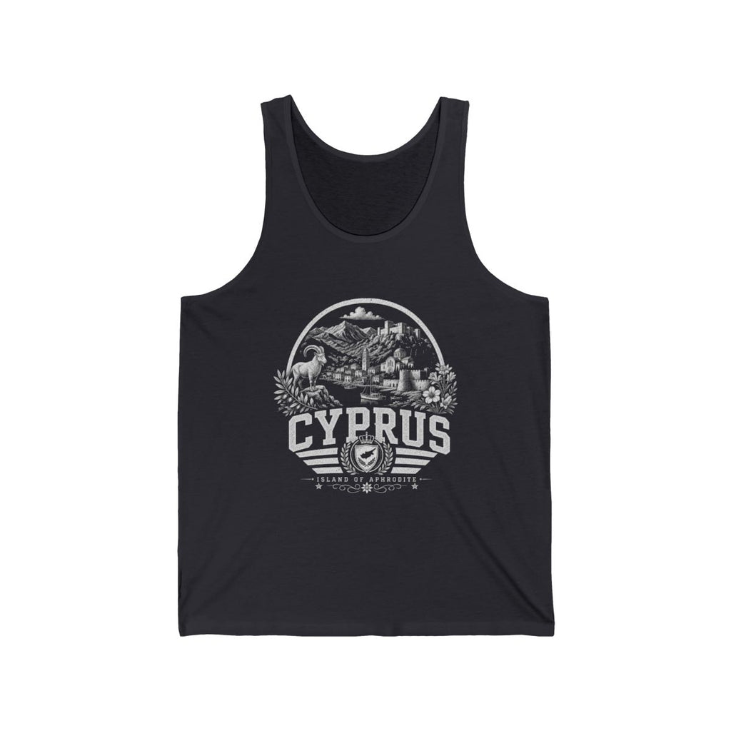 Cyprus Men's Tank Top — Dark Grey (front)