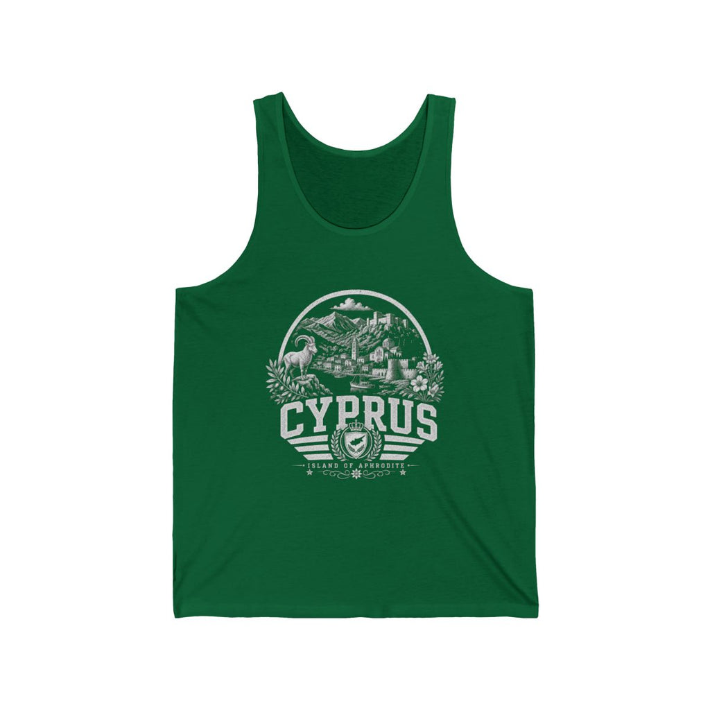 Cyprus Men's Tank Top — Kelly (front)