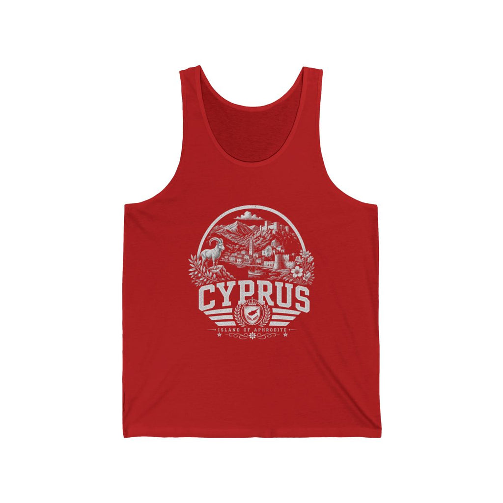 Cyprus Men's Tank Top — Red (front)