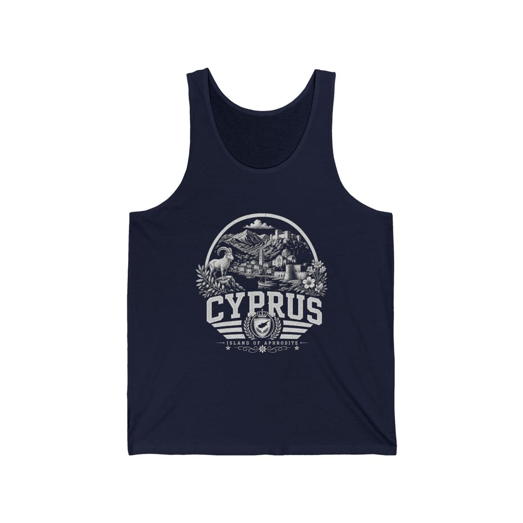 Cyprus Men's Tank Top — Navy (front)