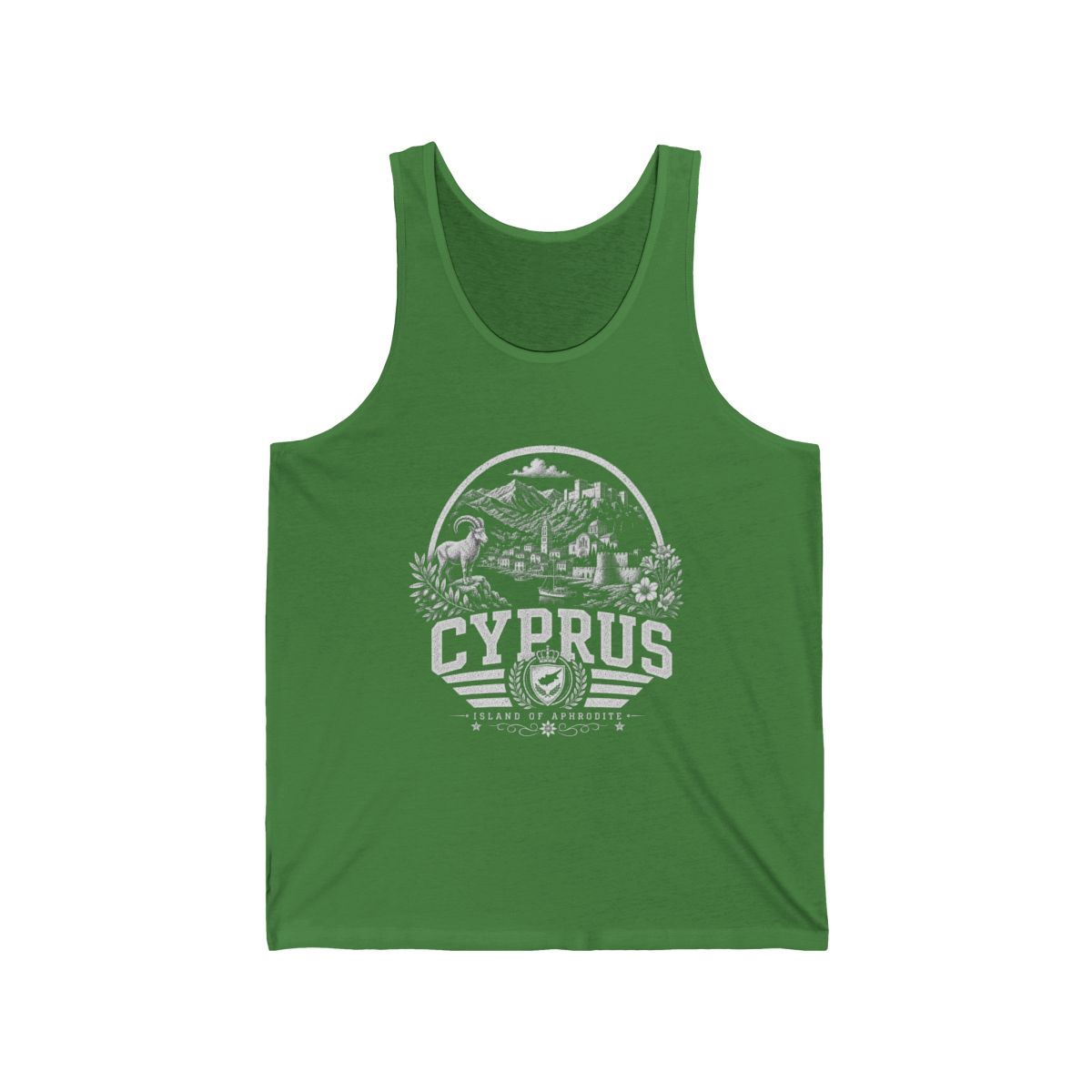 Cyprus Men's Tank Top — Leaf (front)