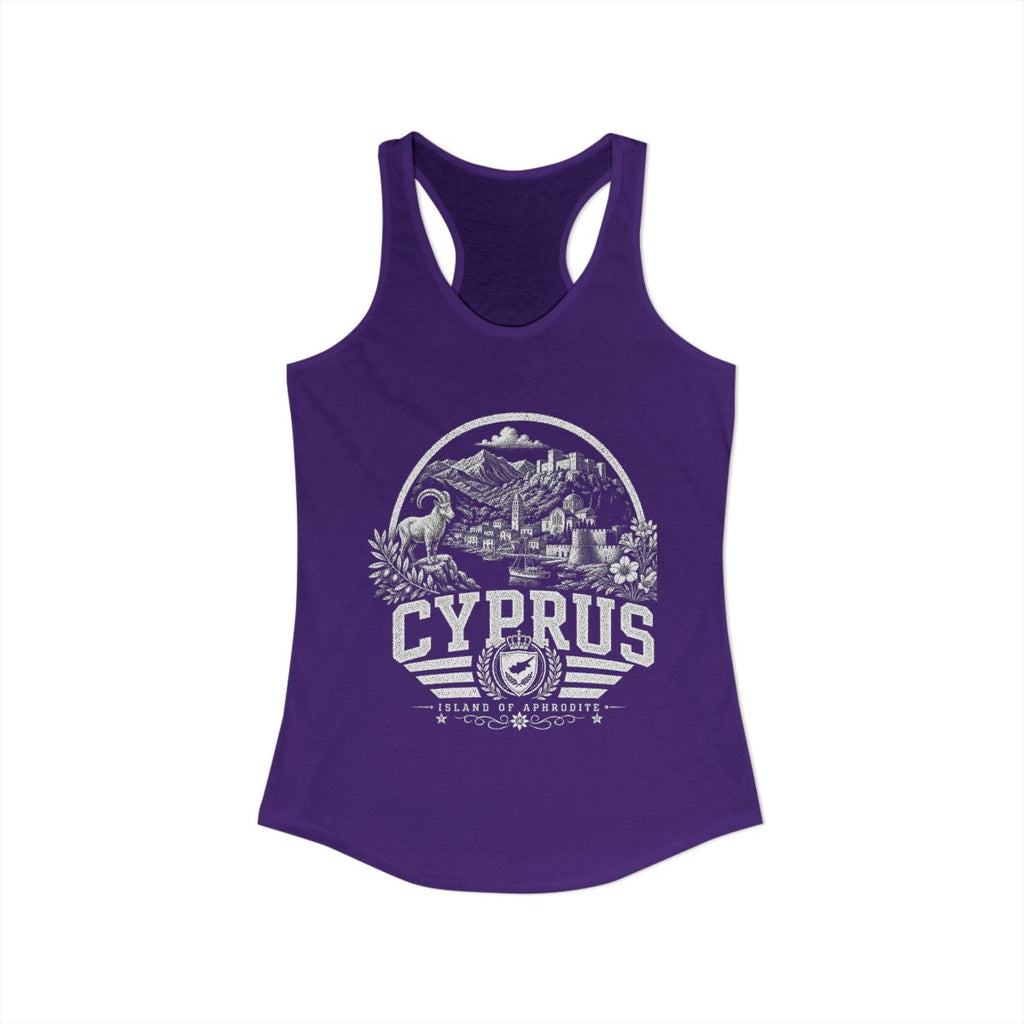 Cyprus Women's Tank Top — Solid Purple Rush (front)