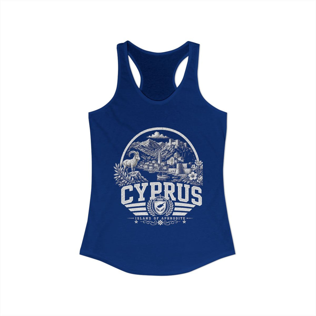 Cyprus Women's Tank Top — Solid Royal (front)