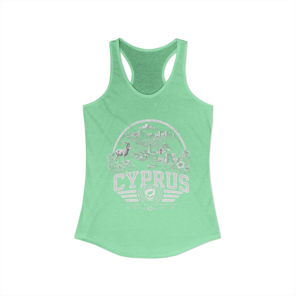 Cyprus Women's Tank Top — Solid Mint (front)