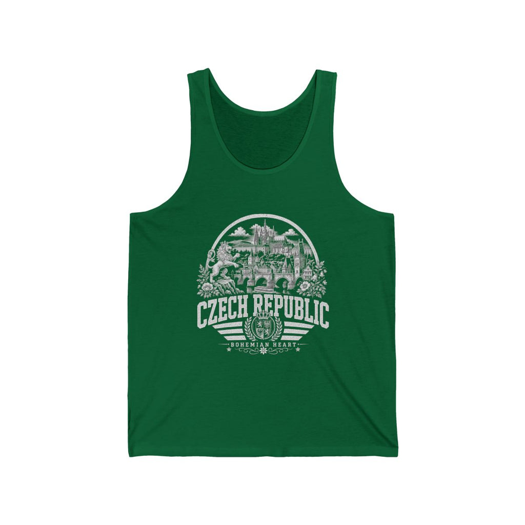 Czech Republic Men's Tank Top — Kelly (front)