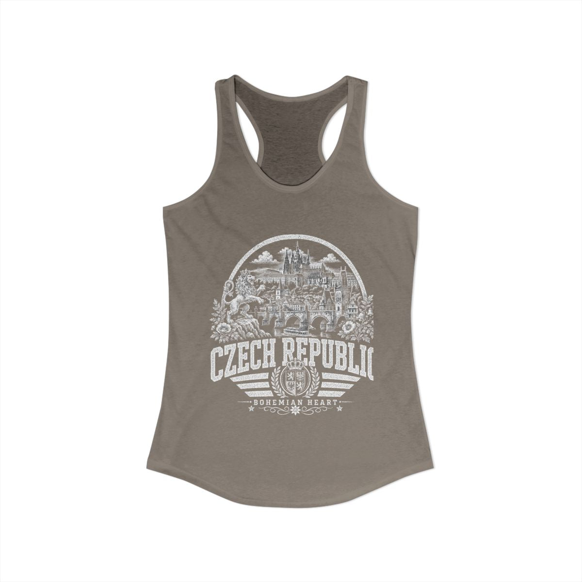 Czech Republic vintage landmarks tank top — iconic landmark design | Nameshi Destinations (view 23)