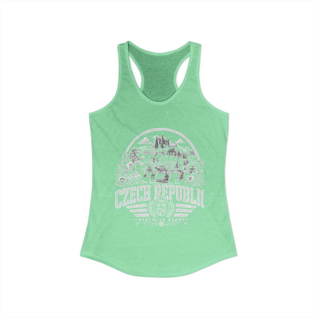 Czech Republic vintage landmarks tank top — iconic landmark design | Nameshi Destinations (view 13)