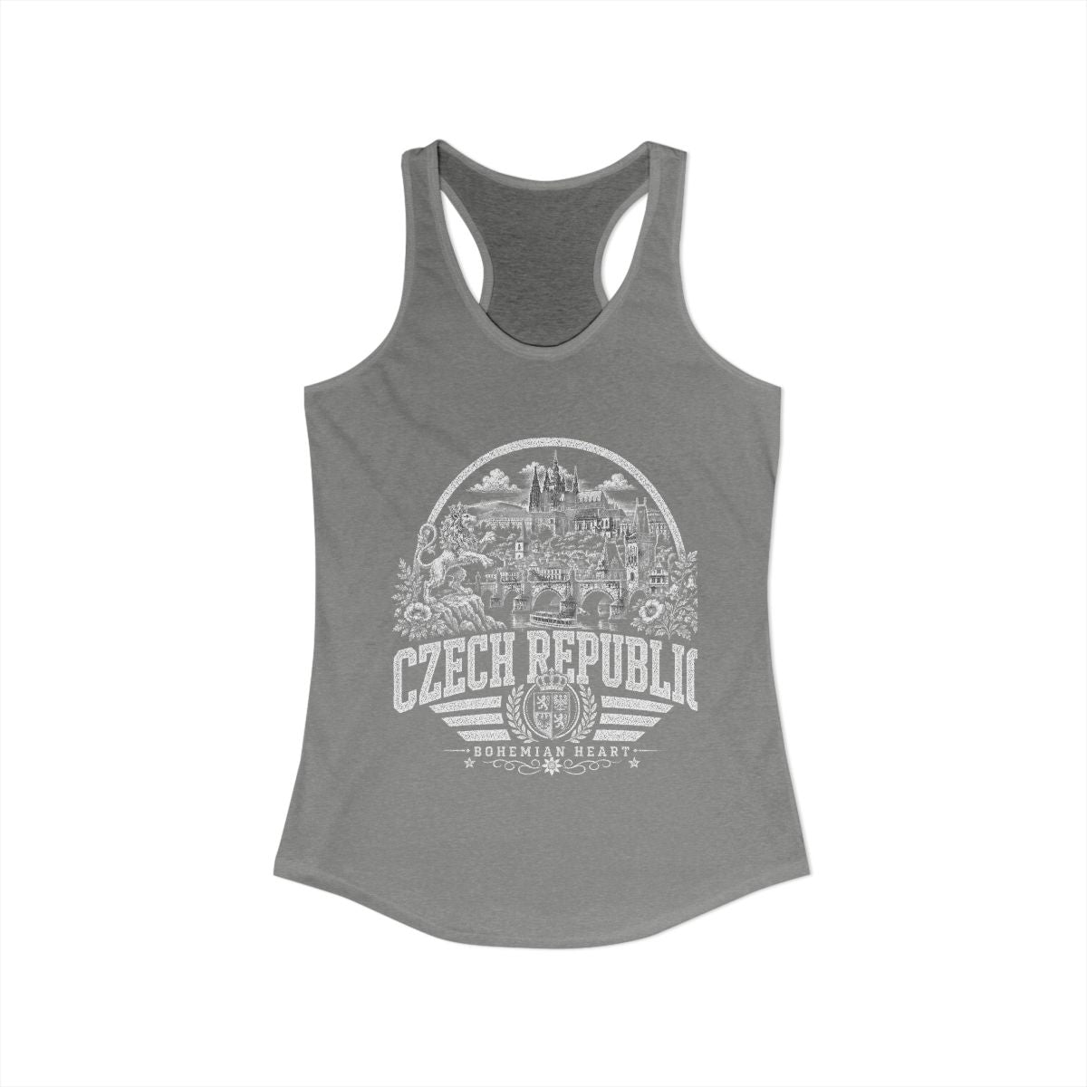 Czech Republic vintage landmarks tank top — iconic landmark design | Nameshi Destinations (view 25)