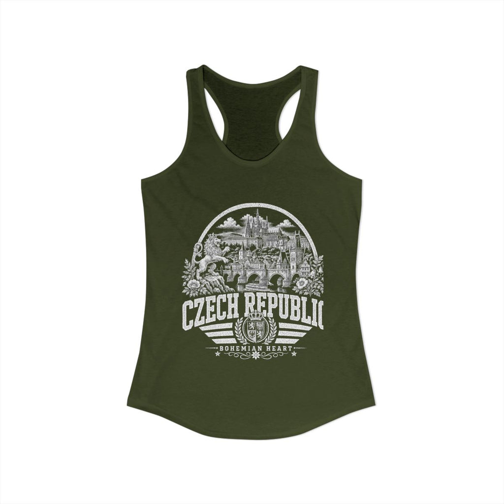 Czech Republic vintage landmarks tank top — iconic landmark design | Nameshi Destinations (view 11)