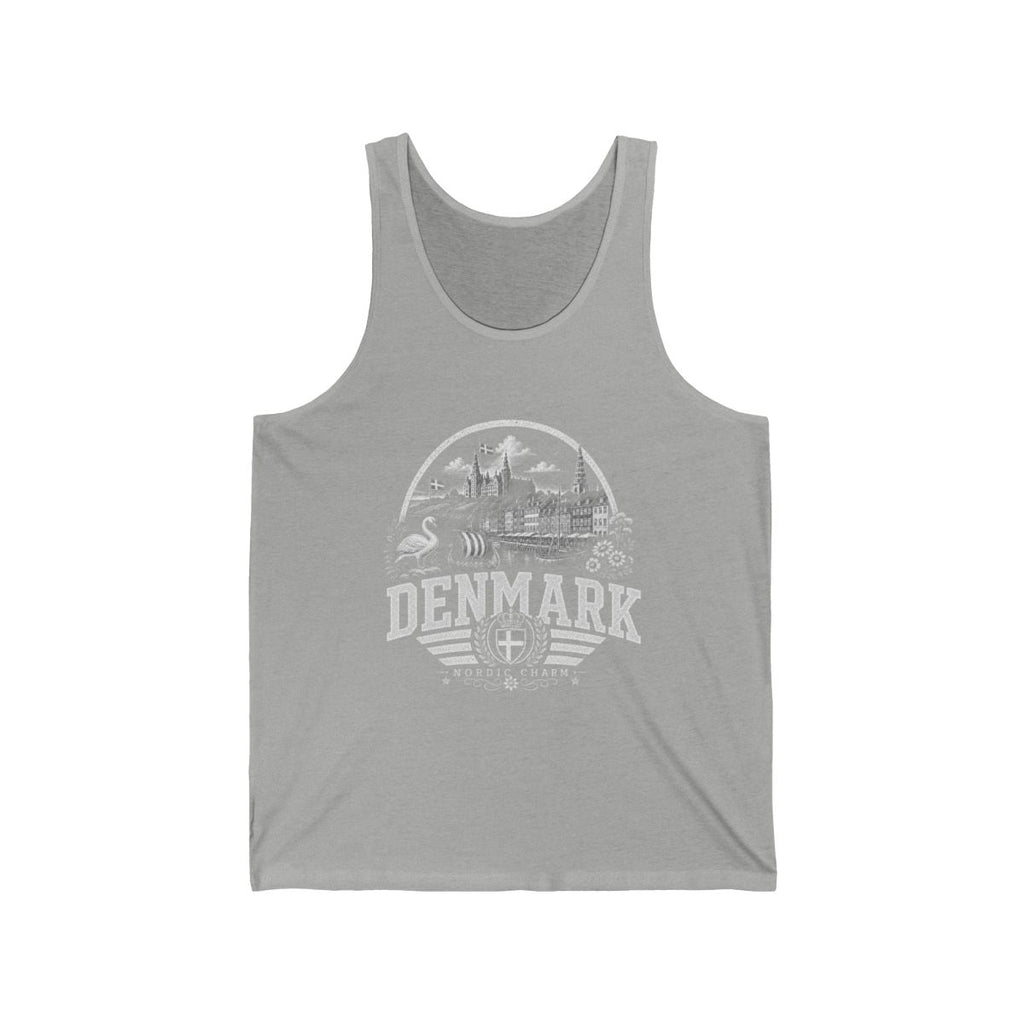 Denmark Men's Tank Top — Athletic Heather (front)