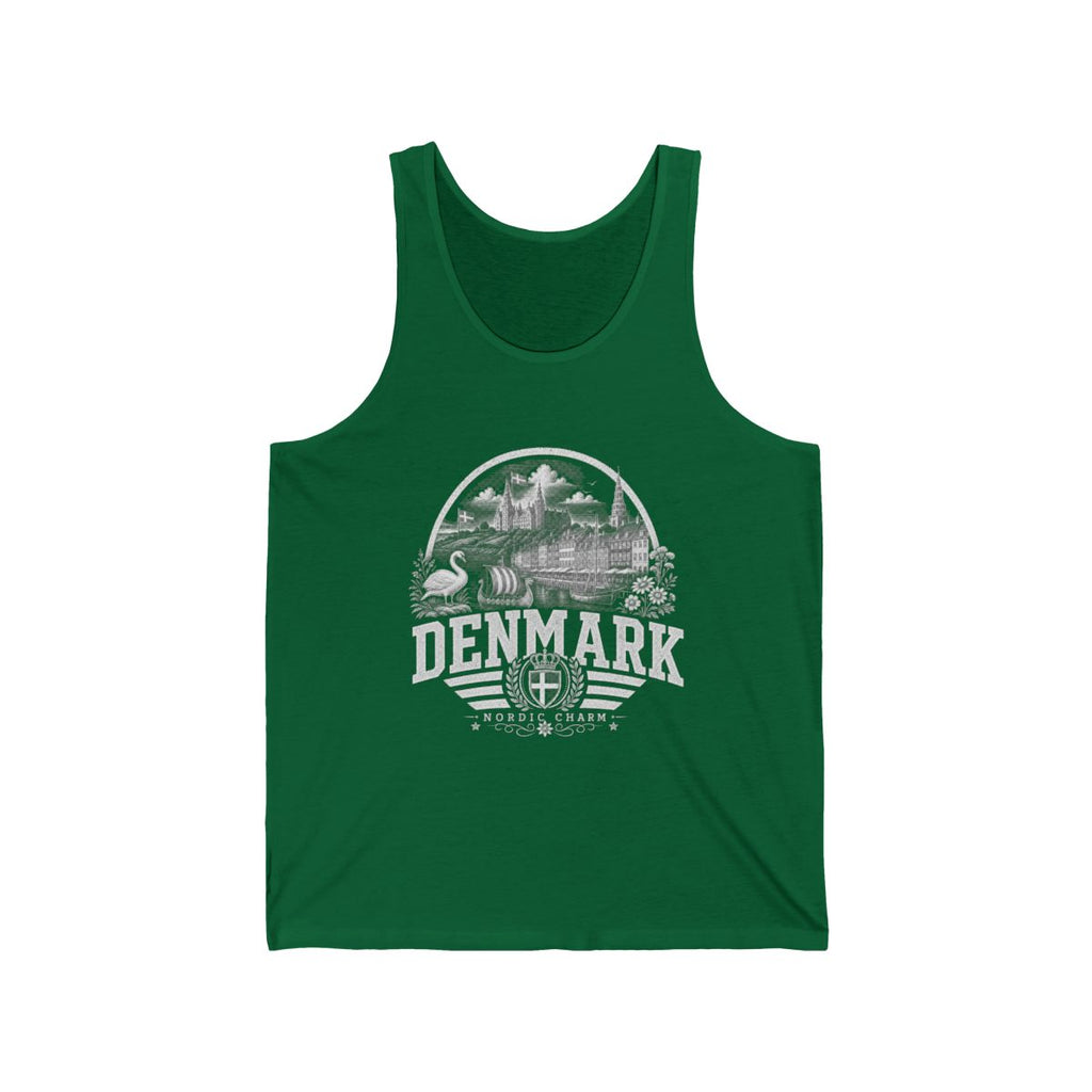 Denmark Men's Tank Top — Kelly (front)