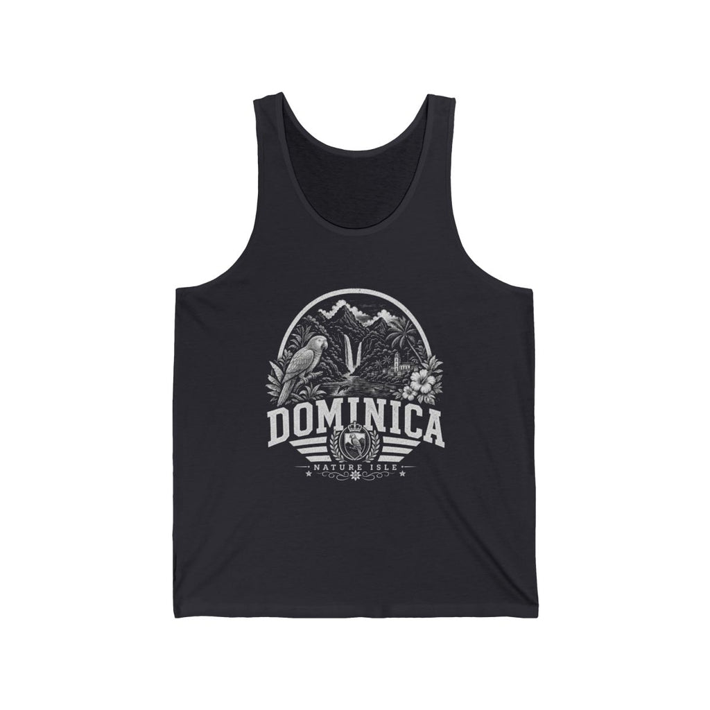 Dominica Men's Tank Top — Dark Grey (front)
