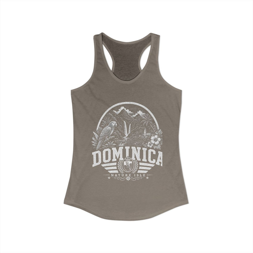 Dominica Women's Tank Top — Solid Warm Gray (front)