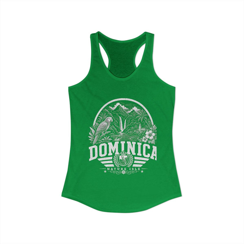 Dominica Women's Tank Top — Solid Kelly Green (front)