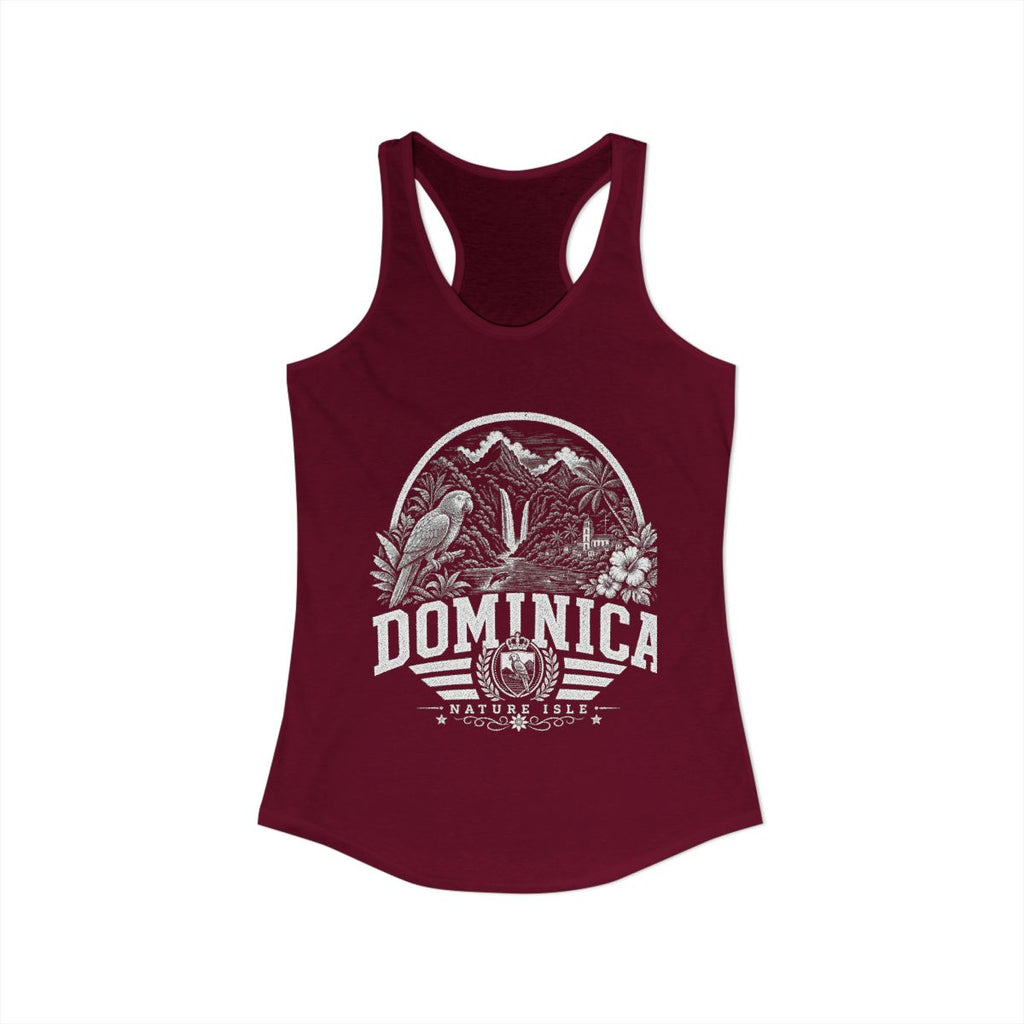 Dominica Women's Tank Top — Solid Cardinal Red (front)