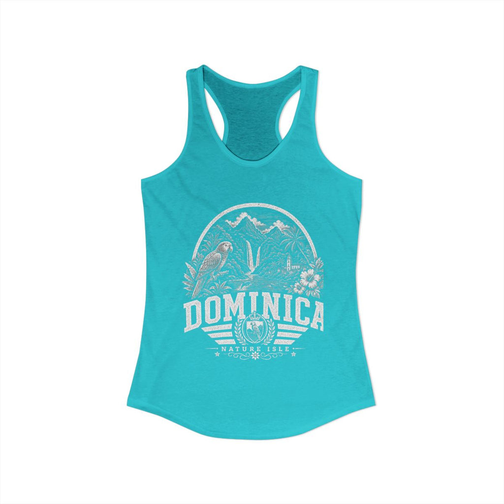 Dominica Women's Tank Top — Solid Tahiti Blue (front)