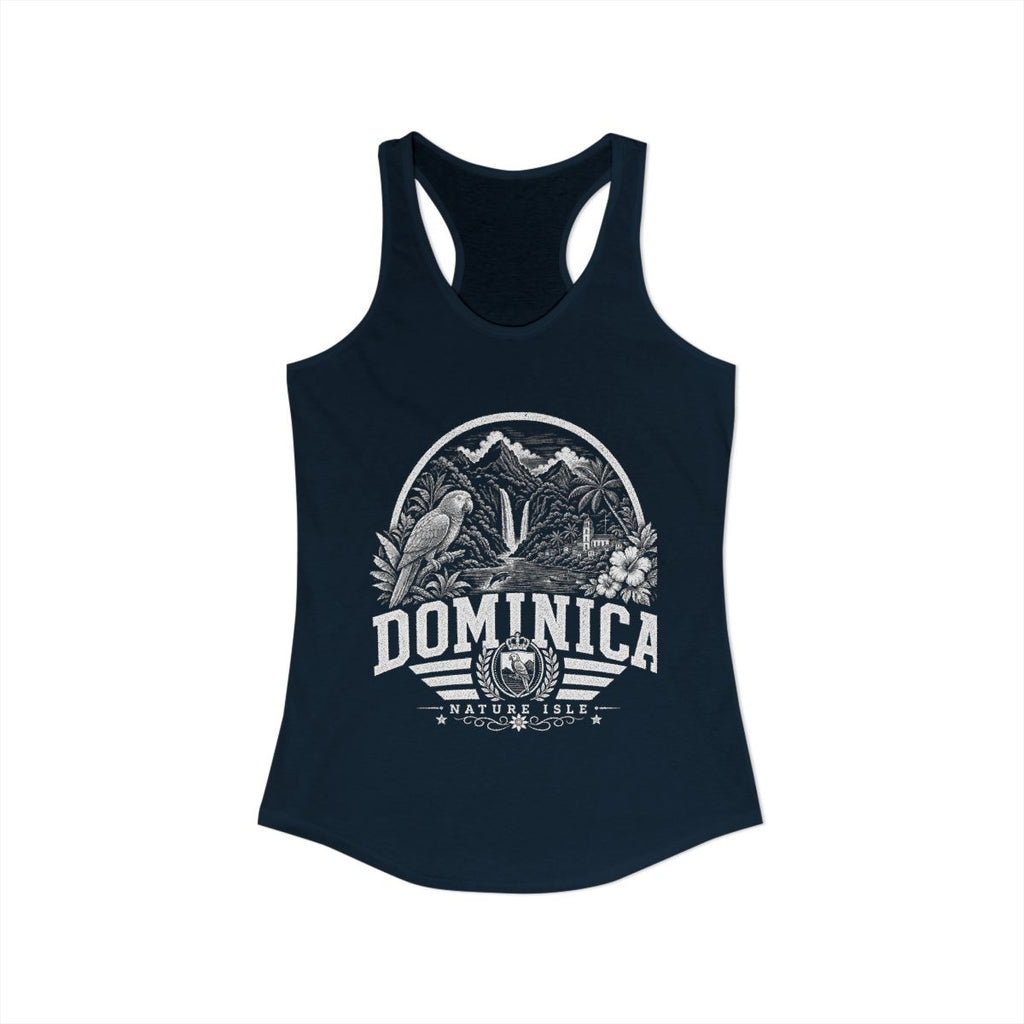 Dominica Women's Tank Top — Solid Midnight Navy (front)