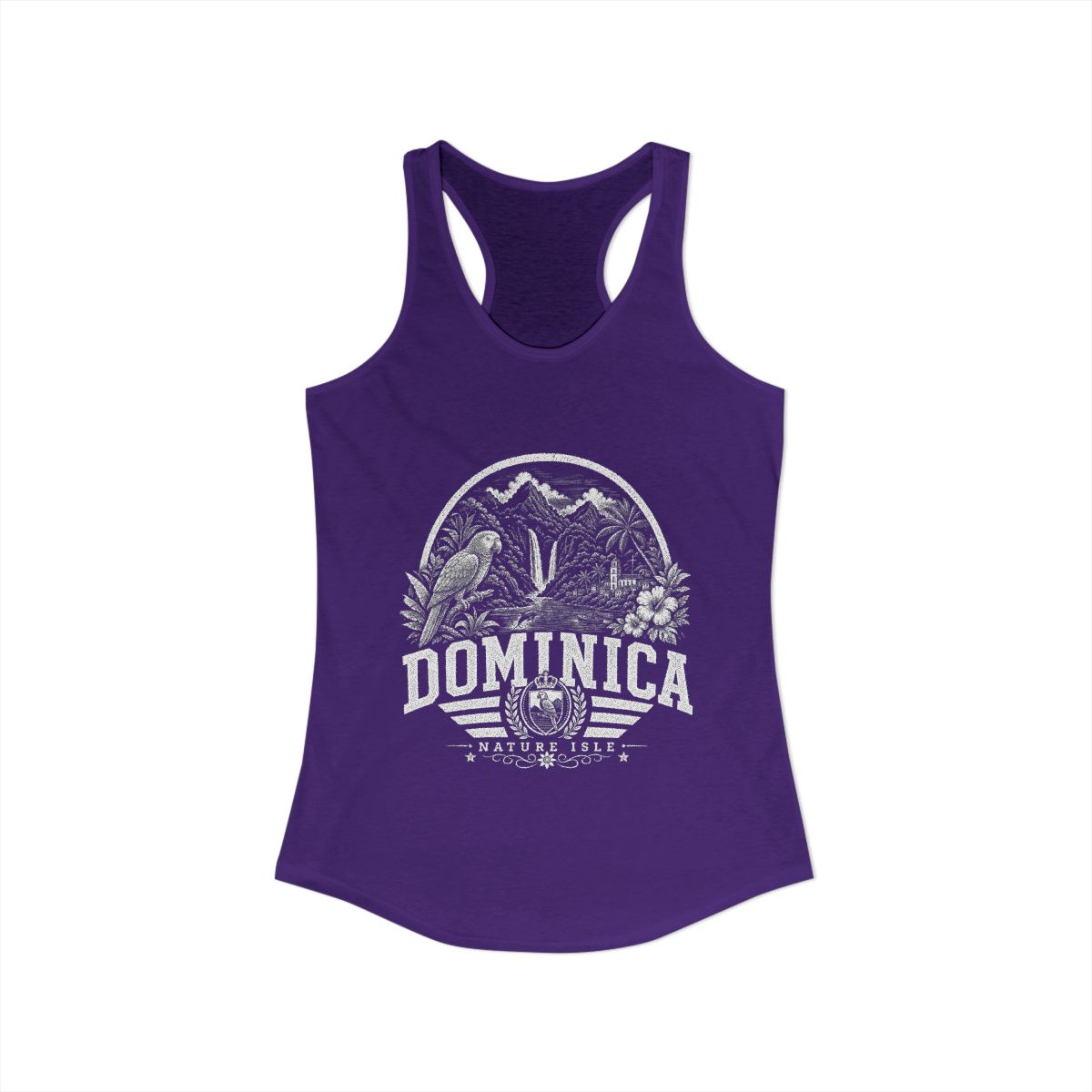 Dominica Women's Tank Top — Solid Purple Rush (front)