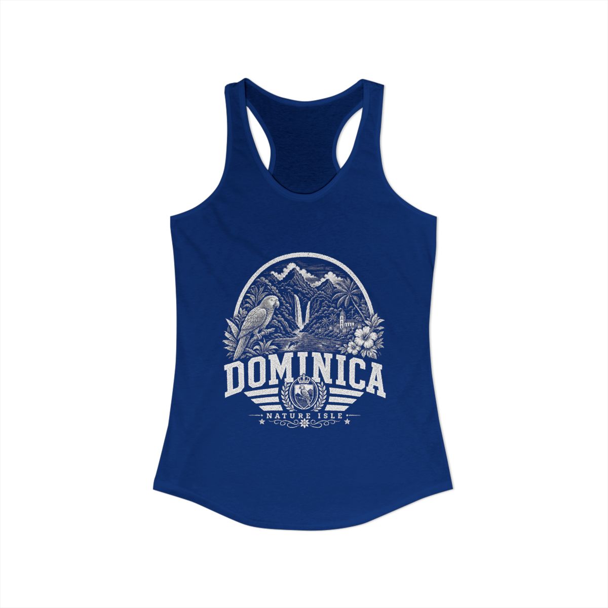 Dominica Women's Tank Top — Solid Royal (front)