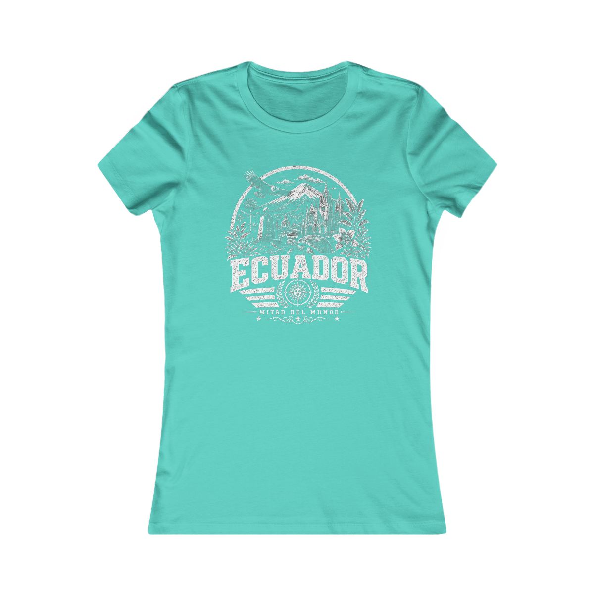 Ecuador women tee — Teal