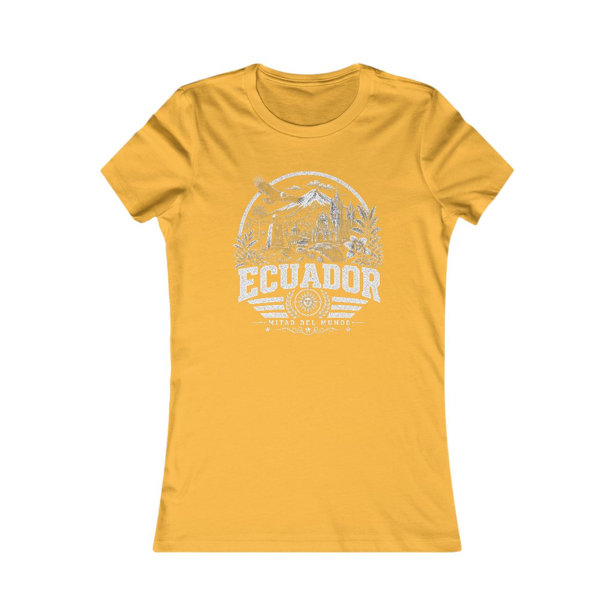 Ecuador women tee — Gold