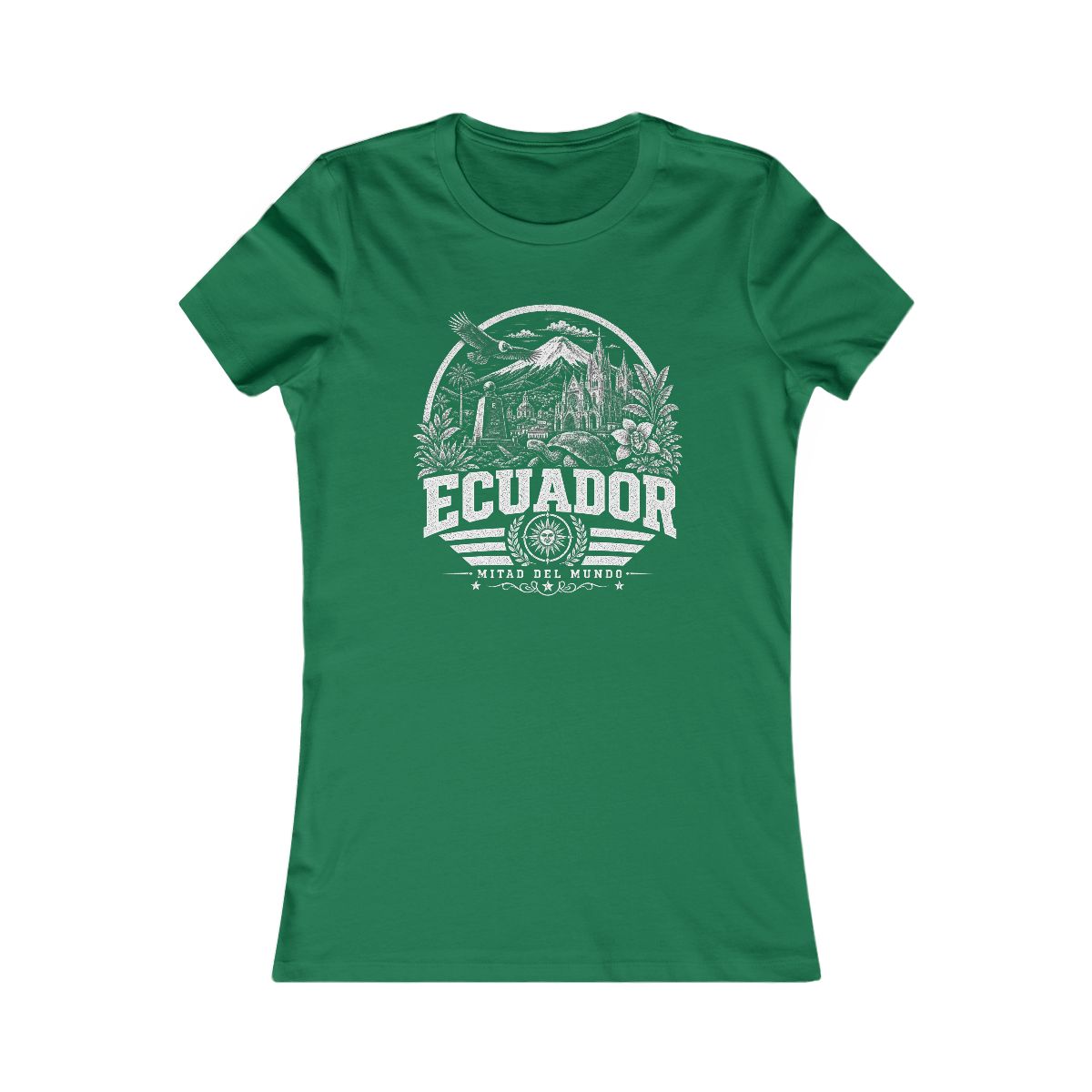 Ecuador women tee — Kelly
