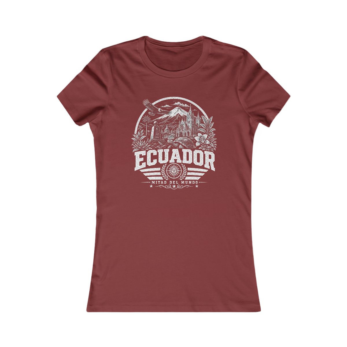 Ecuador women tee — Cardinal