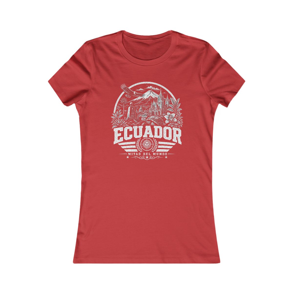 Ecuador women tee — Red