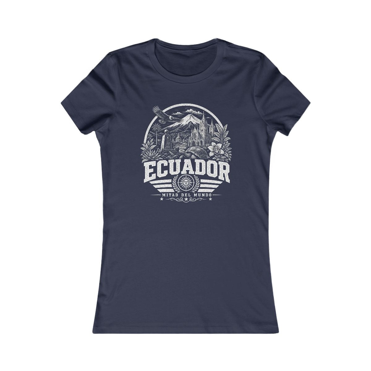 Ecuador women tee — Navy