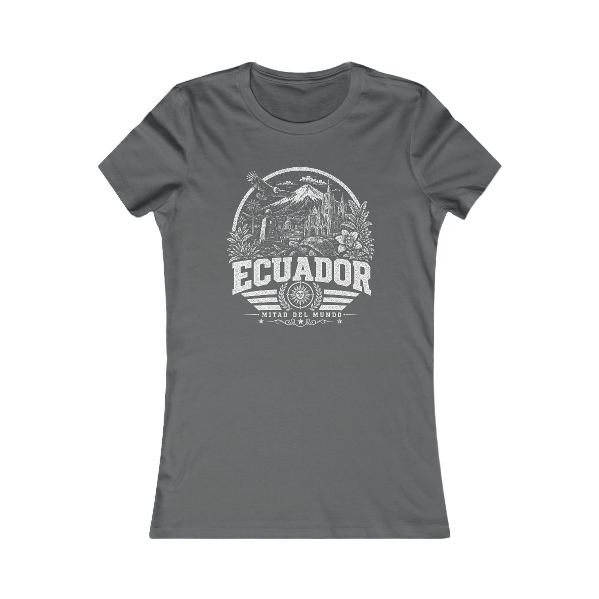 Ecuador women tee — Asphalt