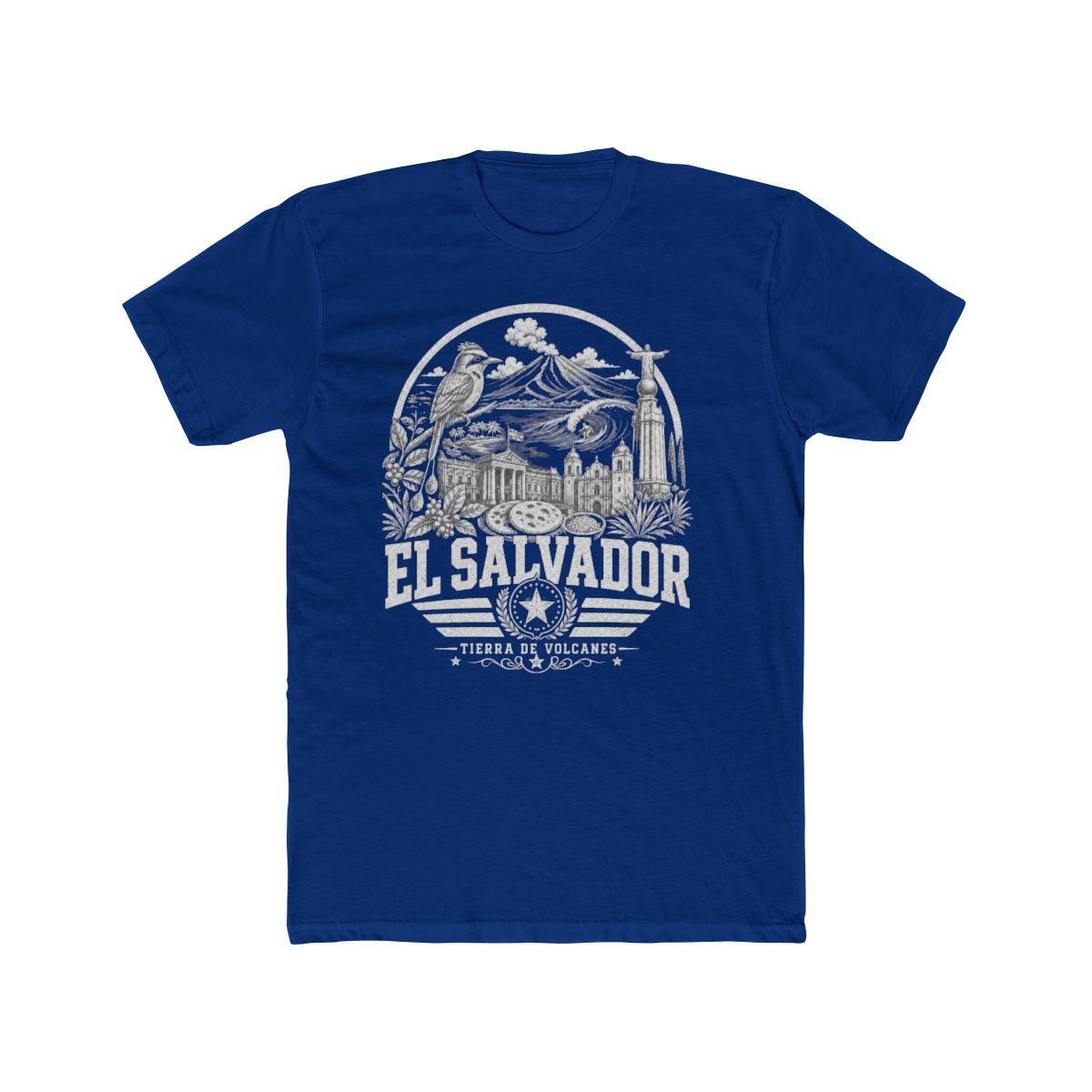 El Salvador vintage landmarks men's tee — iconic landmark design | Nameshi Destinations (view 11)