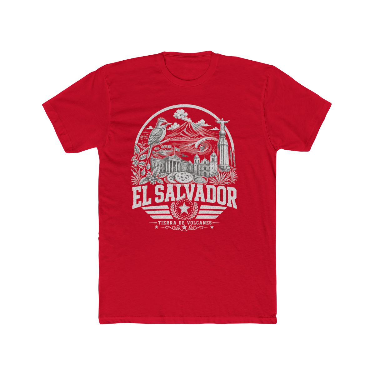 El Salvador vintage landmarks men's tee — iconic landmark design | Nameshi Destinations (view 15)