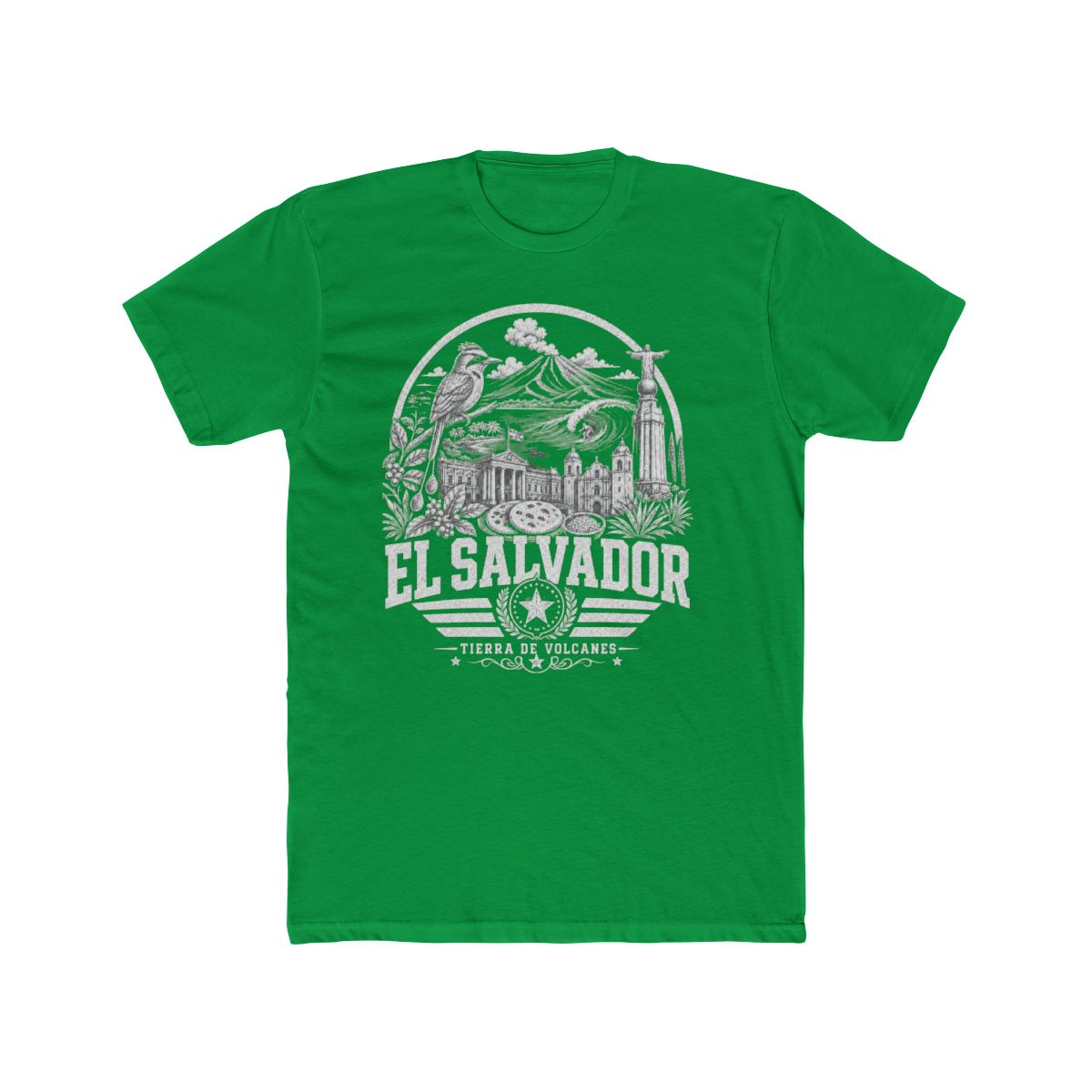 El Salvador vintage landmarks men's tee — iconic landmark design | Nameshi Destinations (view 6)