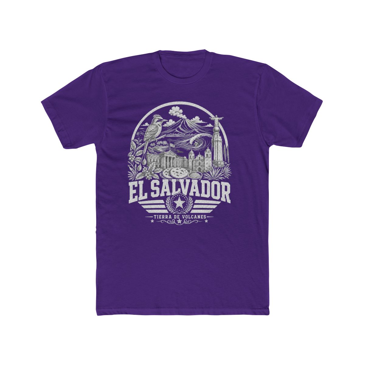 El Salvador vintage landmarks men's tee — iconic landmark design | Nameshi Destinations (view 13)