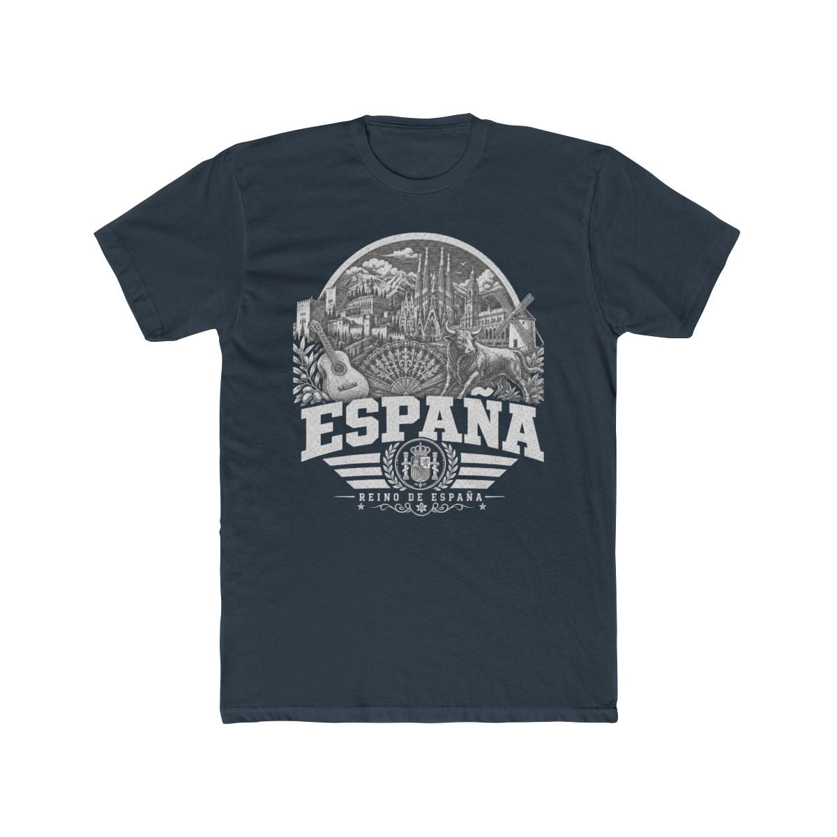 España Men's Tee — Solid Indigo