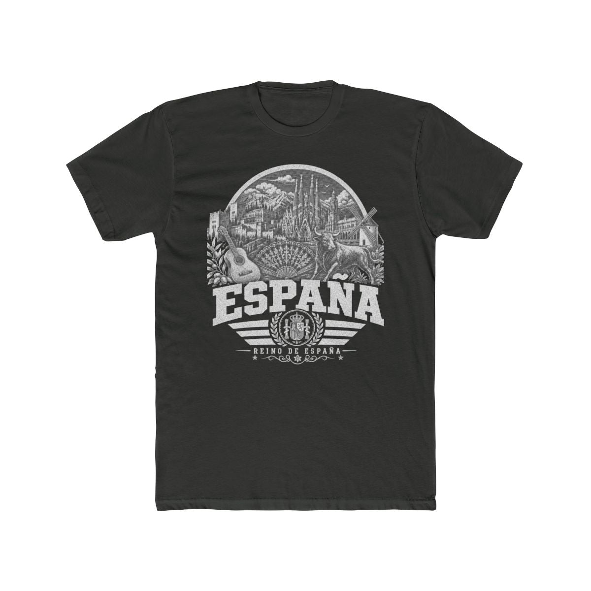 España Men's Tee — Solid Heavy Metal