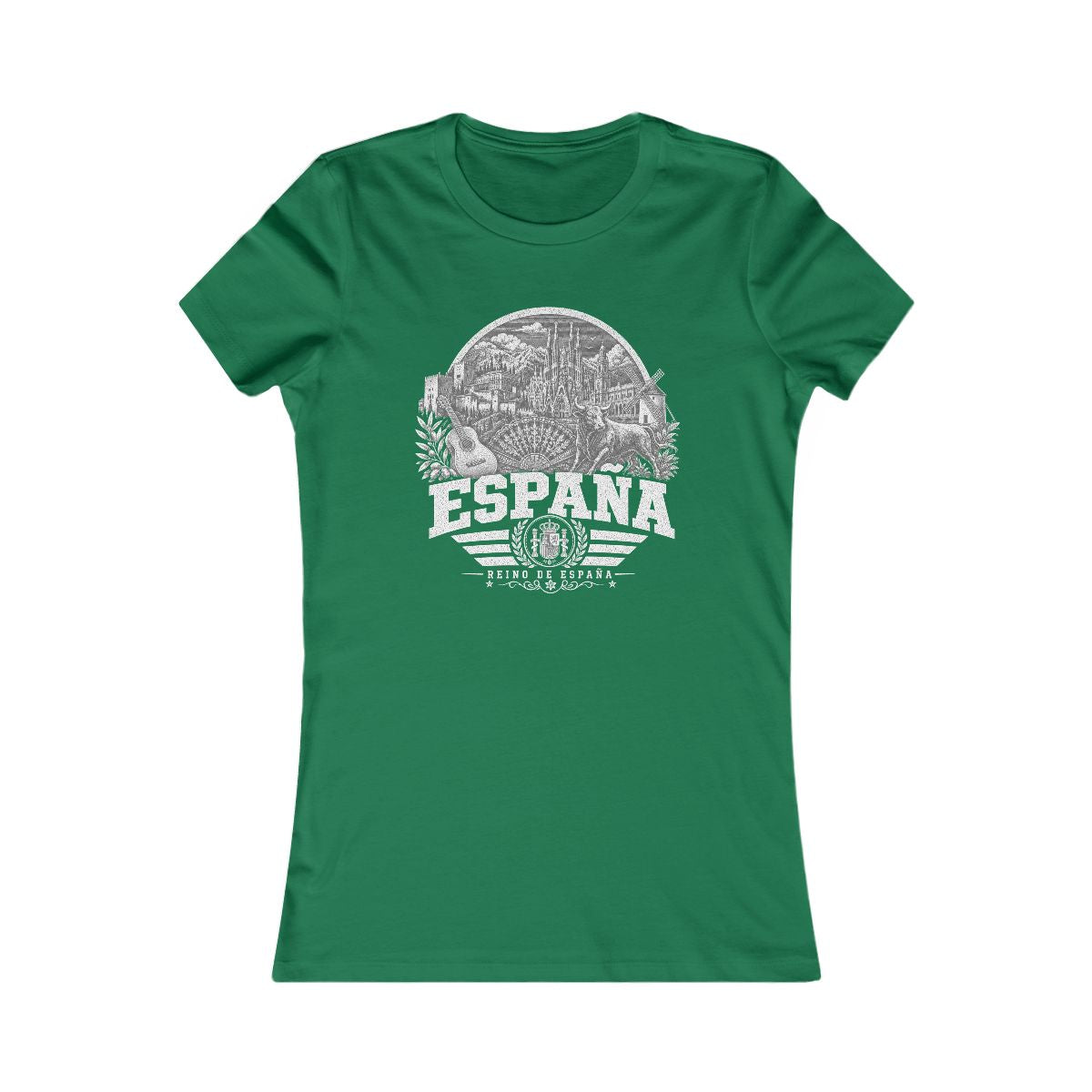 España Women's Tee — Kelly