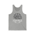France Men's Tank Top — Athletic Heather (front)