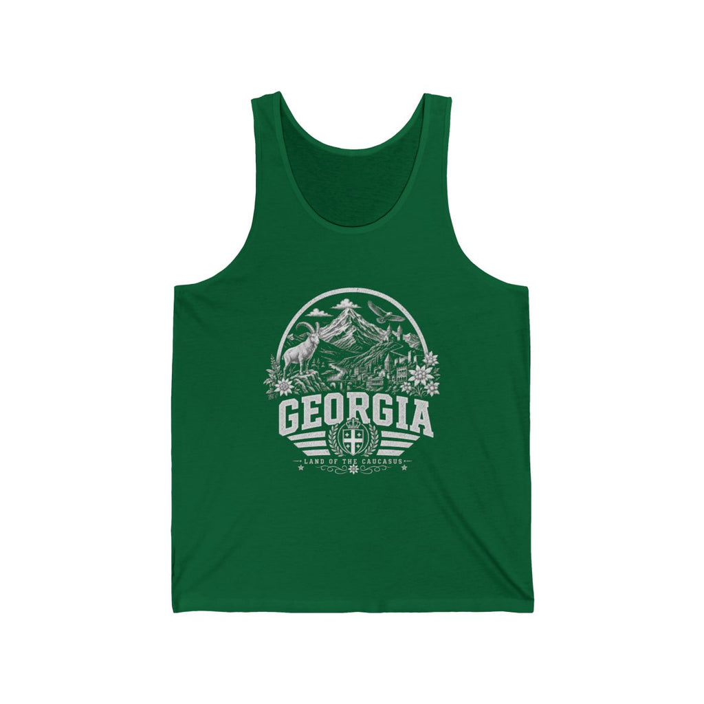 Georgia Men's Tank Top — Kelly (front)