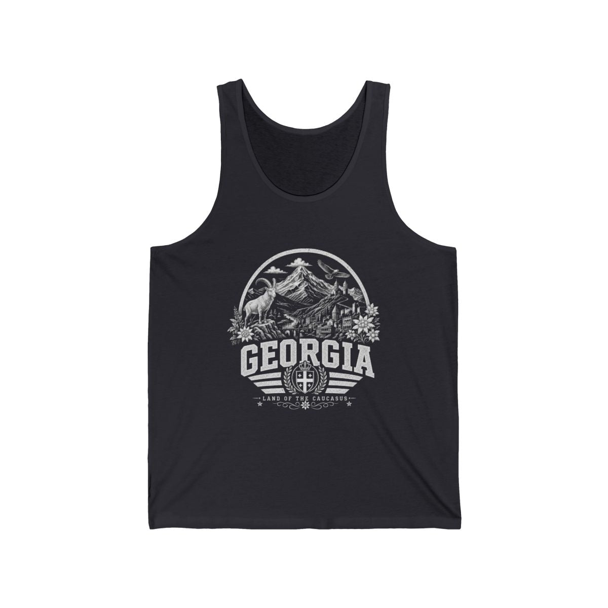 Georgia Men's Tank Top — Dark Grey (front)