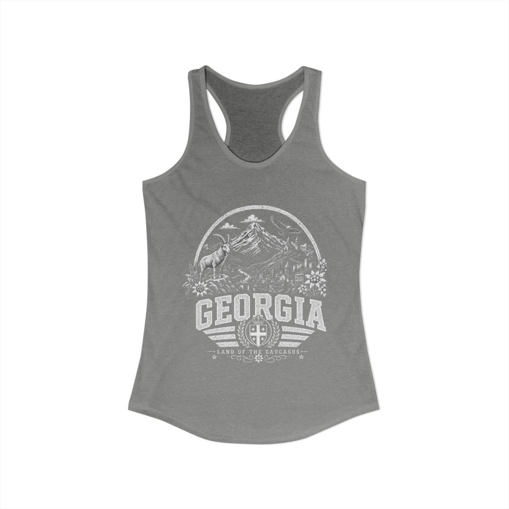Georgia Women's Tank Top — Heather Grey (front)