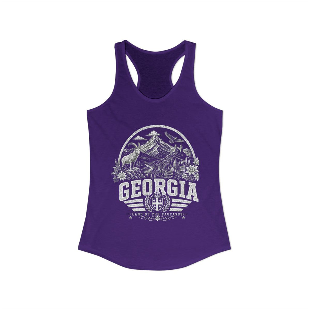 Georgia Women's Tank Top — Solid Purple Rush (front)