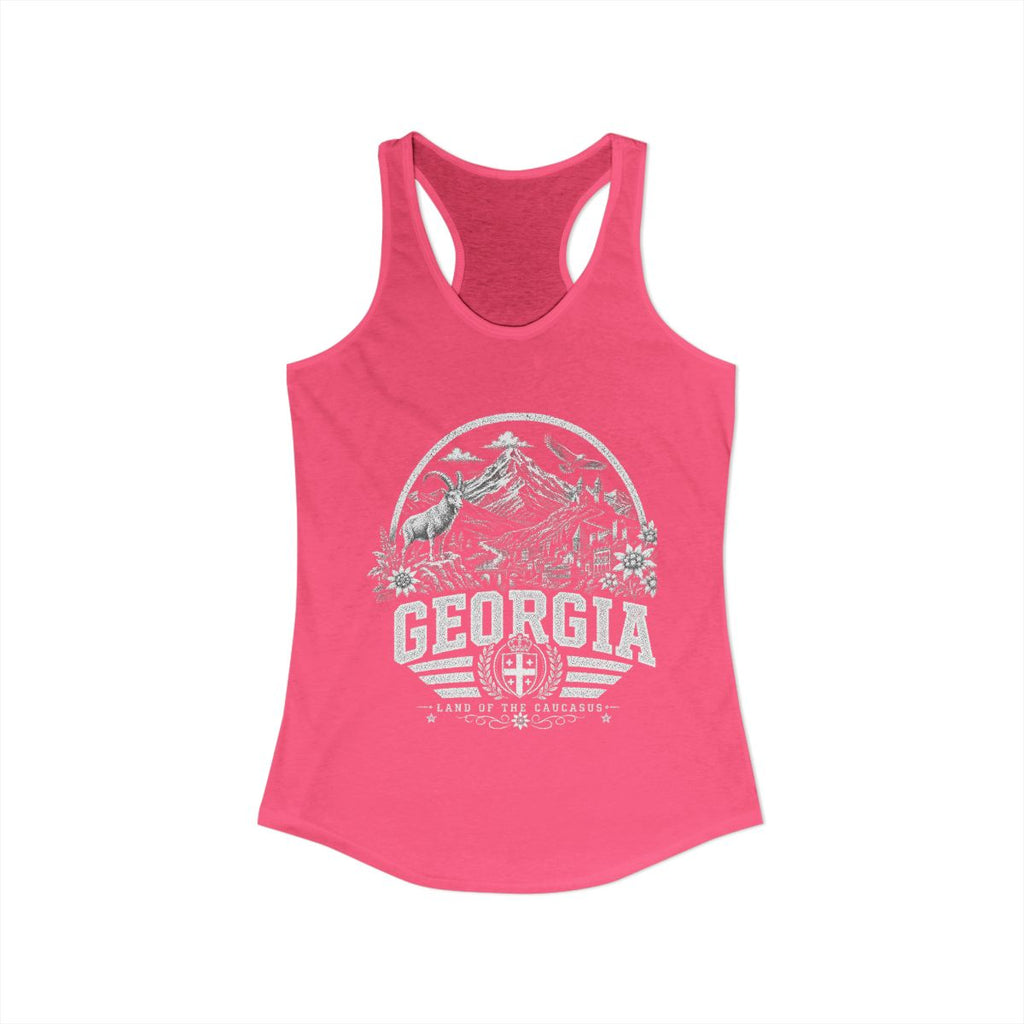 Georgia Women's Tank Top — Solid Hot Pink (front)