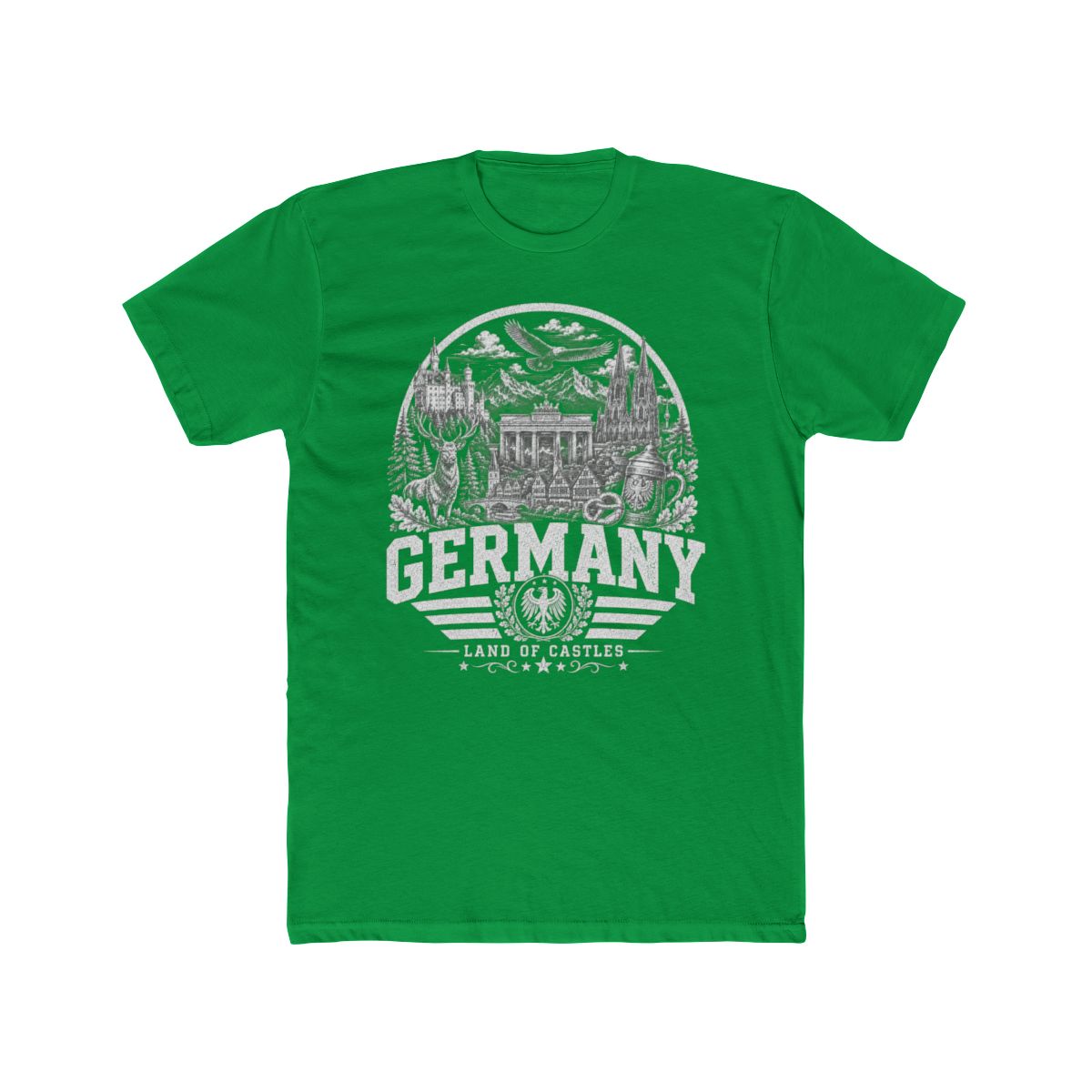 Germany vintage landmarks men's tee — iconic landmark design | Nameshi Destinations (view 7)
