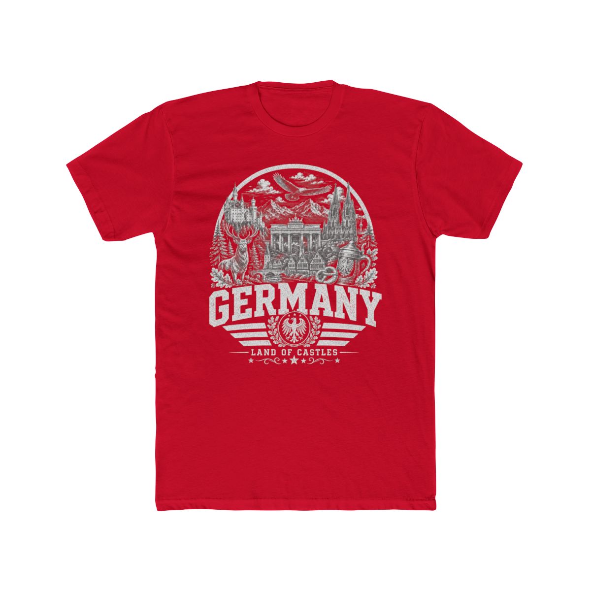 Germany vintage landmarks men's tee — iconic landmark design | Nameshi Destinations (view 16)