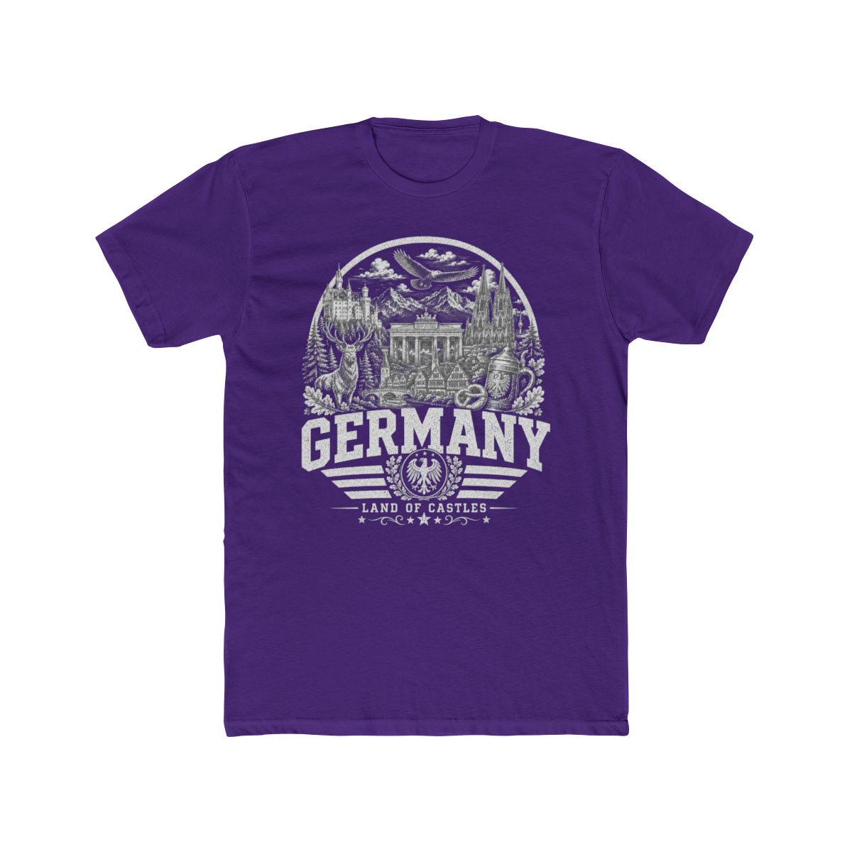 Germany vintage landmarks men's tee — iconic landmark design | Nameshi Destinations (view 14)