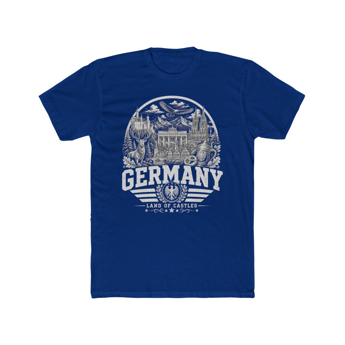 Germany vintage landmarks men's tee — iconic landmark design | Nameshi Destinations (view 12)