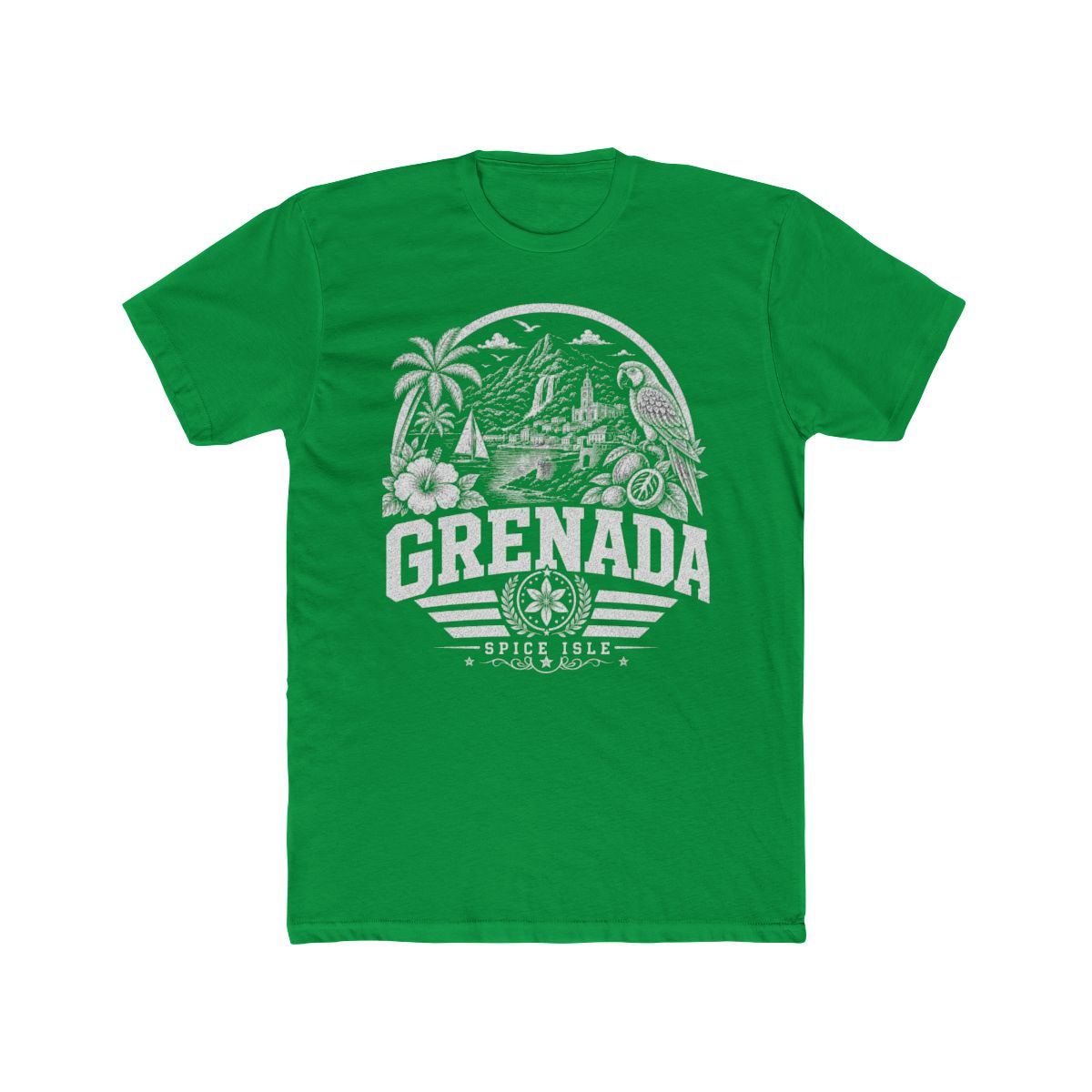 Grenada vintage landmarks men's tee — iconic landmark design | Nameshi Destinations (view 16)