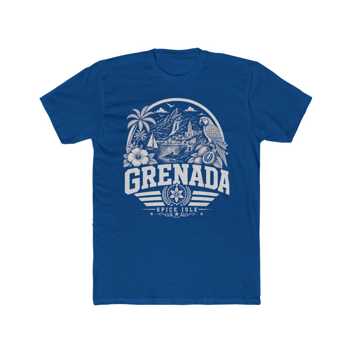 Grenada vintage landmarks men's tee — iconic landmark design | Nameshi Destinations (view 7)